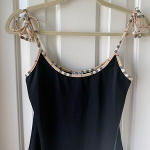 Burberry Dress with Beige Checkered Trim